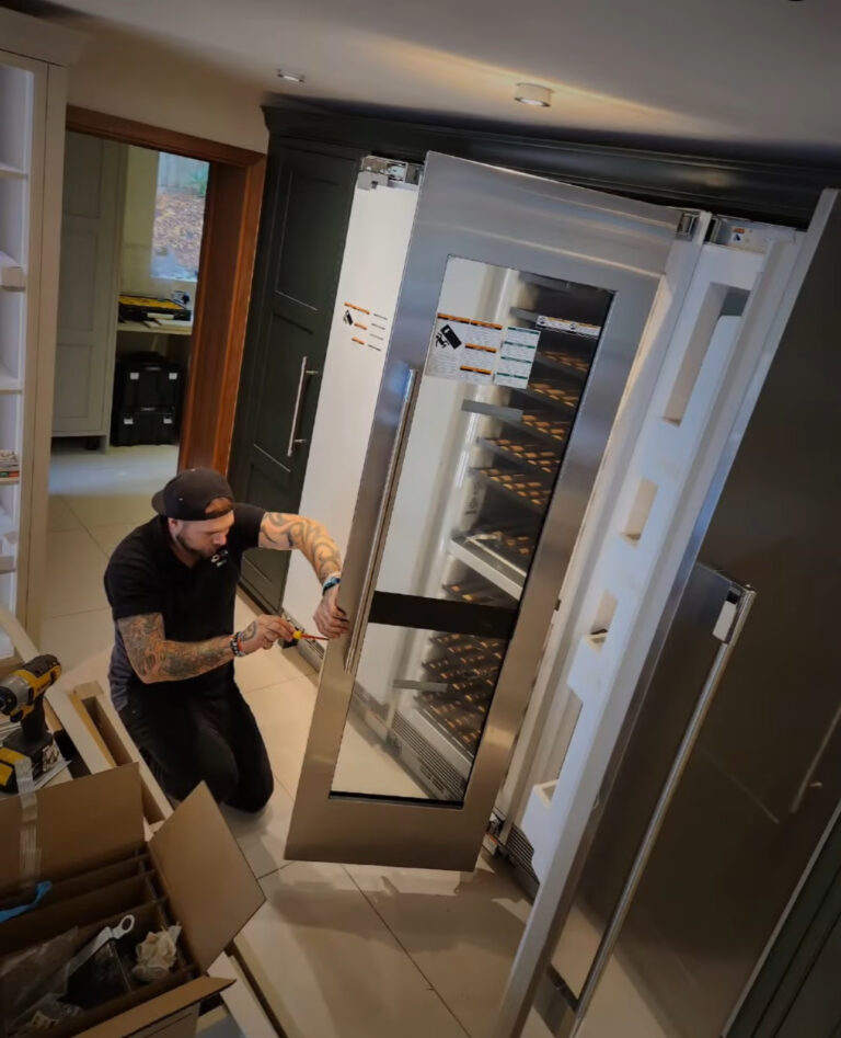 White goods installation